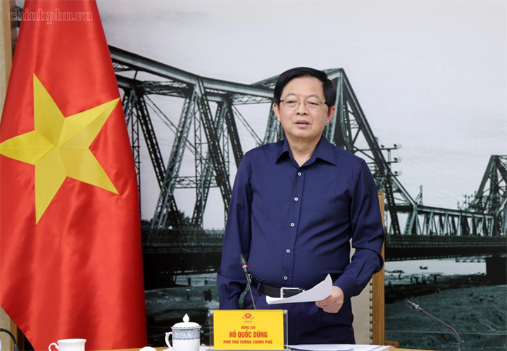 Phó Thủ tướng Hồ Quốc Dũng phát biểu kết luận cuộc họp - Ảnh: chinhphu.vn/Gia Huy