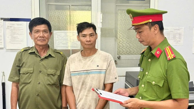 Nghi ngờ ông Đ đến trộm cắp gà của mình nên Tâm đã lấy dao tấn công ông Đ trọng thương. Ảnh: Văn Tuấn/Công an An Giang