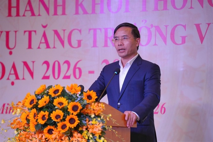 Thống đốc Ngân hàng Nhà nước Phạm Đức Ấn phát biểu tại hội nghị