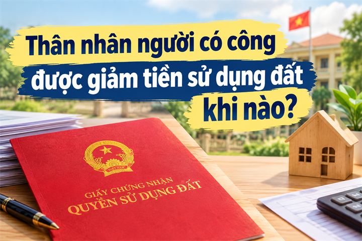 Bộ Tài chính đã hướng dẫn chi tiết đã có hướng dẫn về việc thân nhân người có công được giảm tiền sử dụng đất khi nào? Ảnh: AI