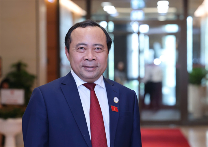 Bộ trưởng Bộ Khoa học và Công nghệ Vũ Hải Quân (Ảnh: Quang Phúc).