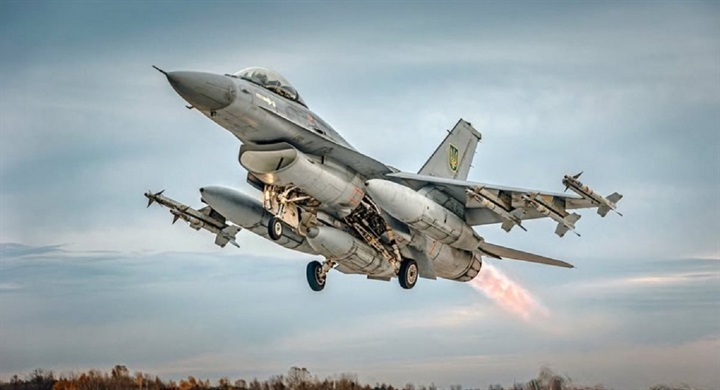 Máy bay F-16AM của Không quân Ukraine. Ảnh: Không quân Ukraine/Defense Express