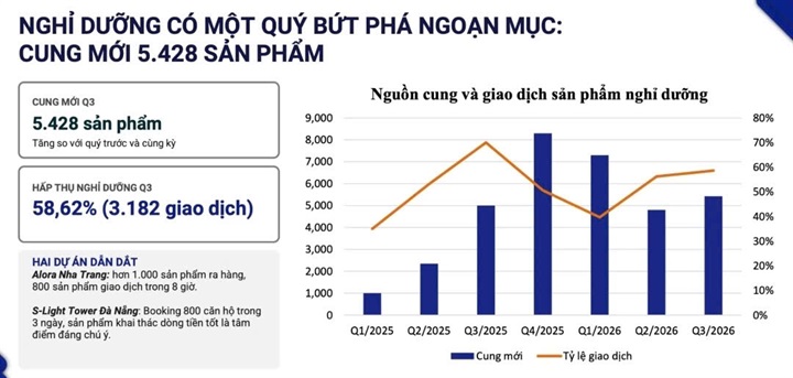 Bất động sản nghỉ dưỡng và công nghiệp ghi nhận những điểm sáng. Ảnh VARS.