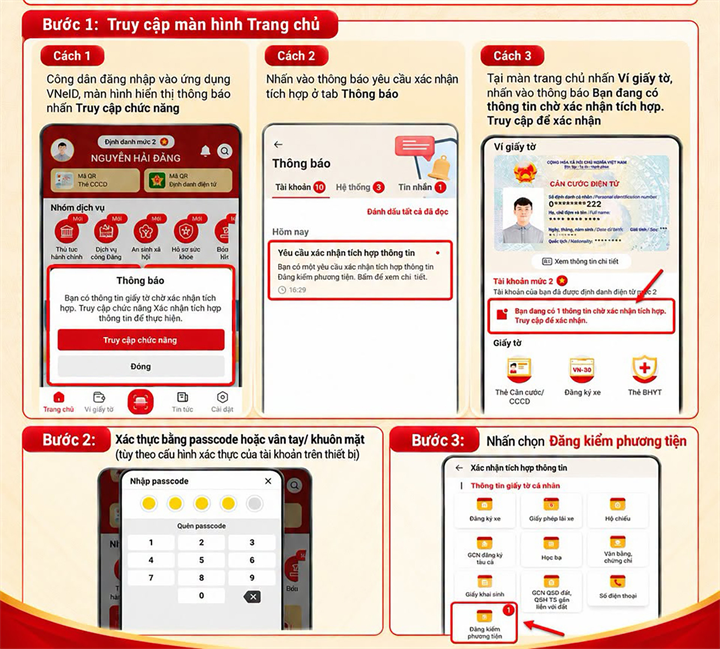 VNeID bổ sung thông tin đăng kiểm phương tiện, chủ xe tra cứu thế nào? - 1
