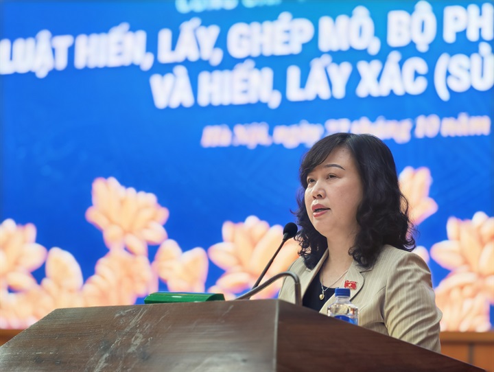 Bộ trưởng Bộ Y tế Đào Hồng Lan. Ảnh: Tuấn Dũng