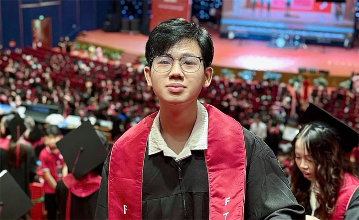 Sau khi hoàn thành chương trình cao học, nam sinh ấp ủ dự định khởi nghiệp ngay tại Mỹ, hướng tới việc phát triển những sản phẩm và dịch vụ đáp ứng nhu cầu thiết thực của cộng đồng người Việt. Ảnh: VnExpress