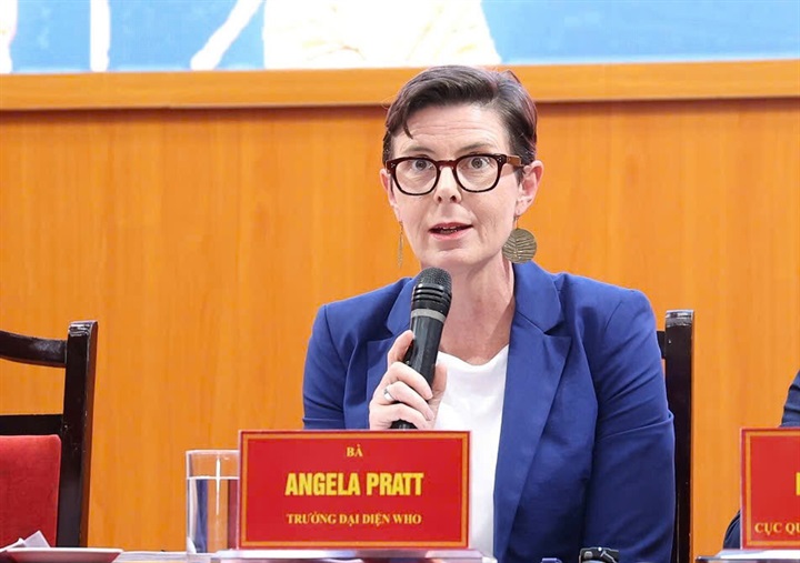 Bà Angela Pratt, Trưởng Đại diện Tổ chức Y tế Thế giới (WHO) tại Việt Nam. Ảnh: Trần Minh