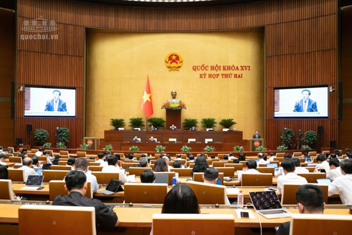 Quang cảnh phiên thảo luận chiều 28/10 về dự án Luật Nhà ở sửa đổi (Ảnh: Media Quốc hội).