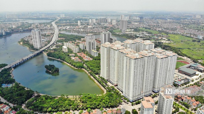 Tổ hợp chung cư tại khu Linh Đàm, Hà Nôi do Tập đoàn Mường Thanh làm chủ đầu tư (Ảnh: Hữu Thắng).