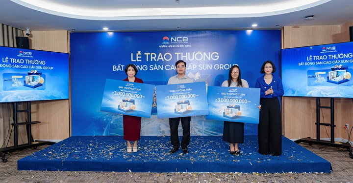 NCB ra mắt sản phẩm tiết kiệm NCB Signature Savings với các đặc quyền hàng đầu thị trường và tặng bất động sản cao cấp cho khách hàng may mắn. Ảnh: NCB