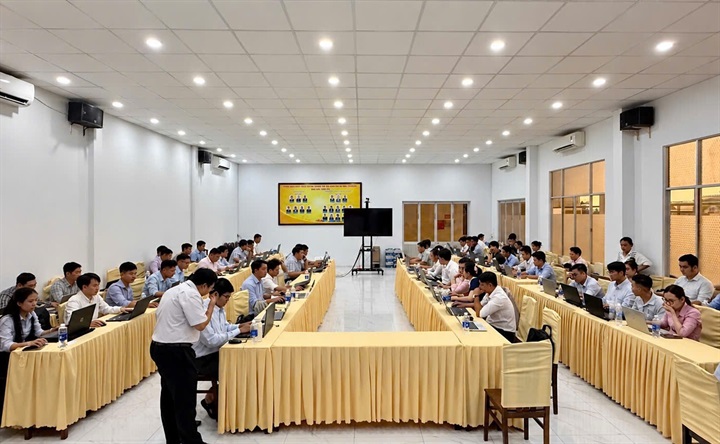Hội nghị tập huấn làm sạch dữ liệu đất đai do Sở Nông nghiệp và Môi trường tỉnh An Giang tổ chức năm 2026 - Ảnh: chinhphu.vn/Lê Sơn