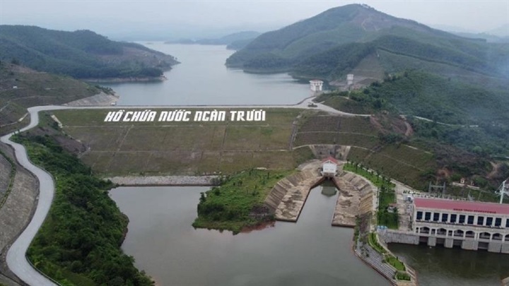 Hồ chứa nước Ngàn Trươi được đưa vào Danh mục công trình quan trọng liên quan đến an ninh quốc gia. (Ảnh: Báo Chính phủ)