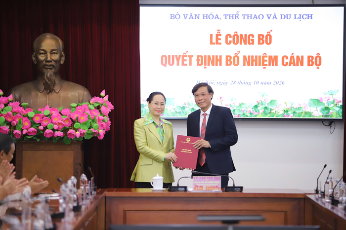 Trao quyết định điều động, bổ nhiệm lãnh đạo các đơn vị trực thuộc Bộ VHTTDL - 5