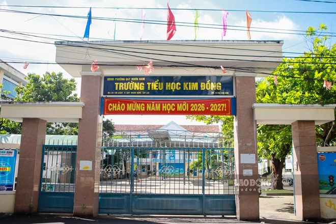 Trường Tiểu học Kim Đồng, phường Quy Nhơn Nam, Gia Lai. Ảnh: Hoài Phương/Lao động
