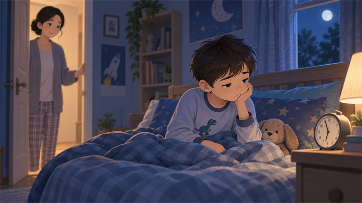 Khó ngủ, hay tỉnh giấc và mệt mỏi ban ngày là dấu hiệu cha mẹ cần lưu ý
