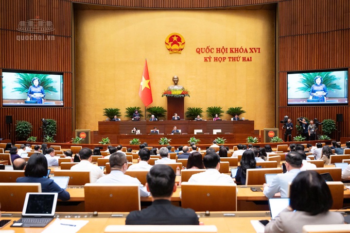 Quang cảnh phiên họp chiều 30/10 (Ảnh: Media Quốc hội).