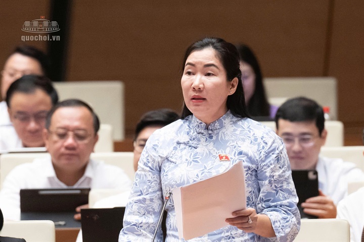 ĐBQH Trần Thị Thu Phước (Ảnh: Media Quốc hội).