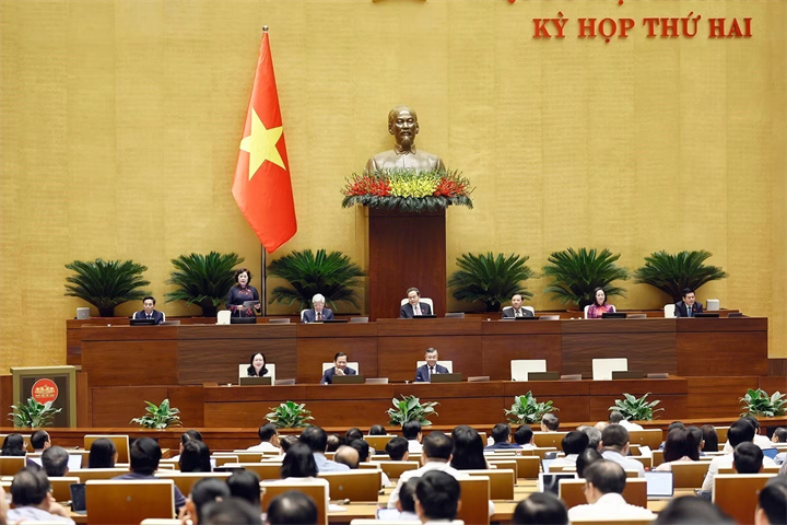 Phó Chủ tịch Quốc hội Nguyễn Thị Hồng phát biểu tại phiên họp. Ảnh: Doãn Tấn/TTXVN