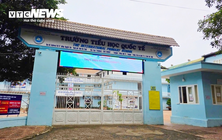 Trường Tiểu học Quốc tế tại phường Buôn Ma Thuộc, Đắk Lắk bị tài khoản Q.L rao bán trên mạng. Ảnh: VTC News