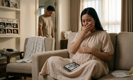 Mang thai sau nhiều năm chữa hiếm muộn, vợ nhận tin 