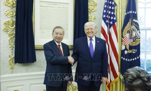 Tổng Bí thư Tô Lâm gặp Tổng thống Hoa Kỳ Donald Trump