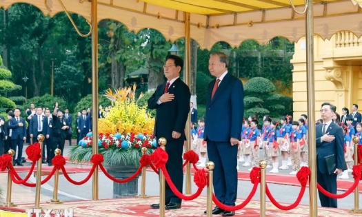 Tổng Bí thư, Chủ tịch nước Tô Lâm chủ trì Lễ đón chính thức Tổng thống Hàn Quốc